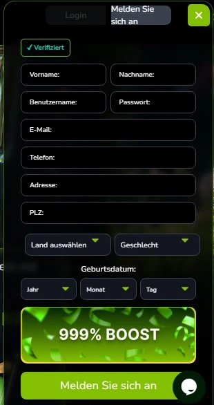 Eternal Slots Casino Registrierung